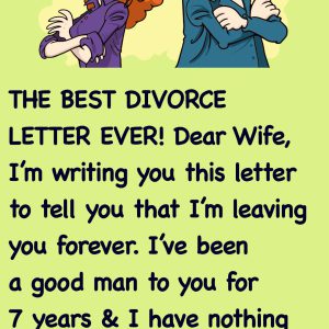 Wife receives a divorce letter from husband Wife receives a divorce letter from husband