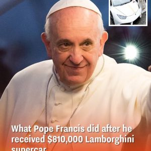 What Pope Francis did after he received 0,000 Lamborghini supercar What Pope Francis did after he received 0,000 Lamborghini supercar