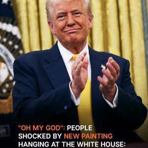 People Stunned by New Painting Hanging in Grand Foyer of White House People Stunned by New Painting Hanging in Grand Foyer of White House