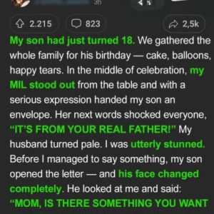 When My Mother-in-Law Gave My Son a Letter and a Box on His 18th Birthday, It Broke His Heart — How He Taught Her a Lesson