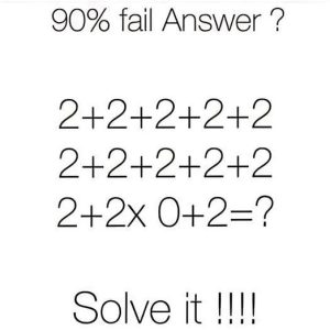 90% Fail to Answer This Correctly! 90% Fail to Answer This Correctly!