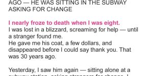 I Nearly Froze at 8 Years Old Until a Homeless Man Saved Me…