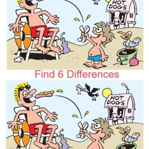 Hot Dogs: Find 6 Differences