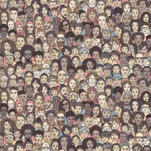 Can you find the hidden cat among people in this image?