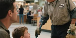 My Son Asked A Janitor One Question In A Mall Food Court