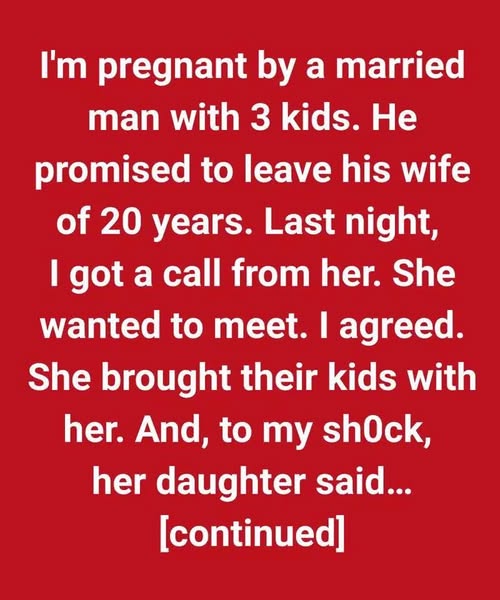 The Night I Faced His Wife — and Her Daughter’s Words Changed Everything