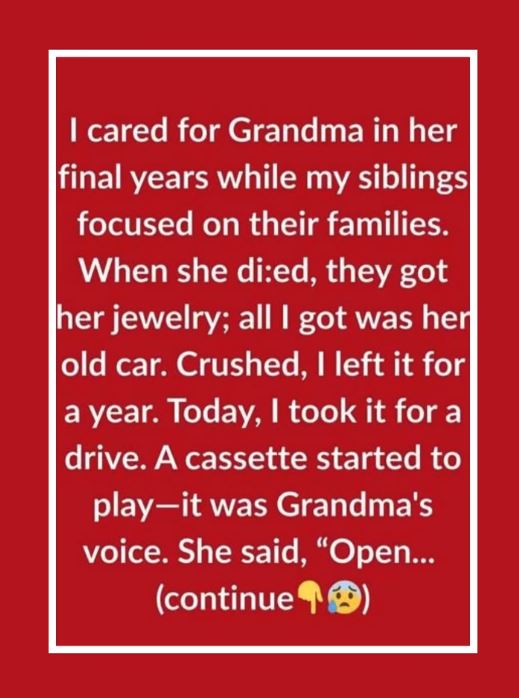I Cared For Grandma While My Siblings Took Everything—Until Her Car Revealed A Secret