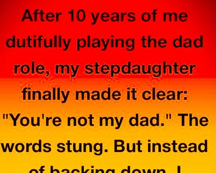 You Say I’m Not Your Dad—So What Am I to You?