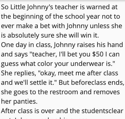 Little Johnny Outsmarts His Teacher in the Funniest Way
