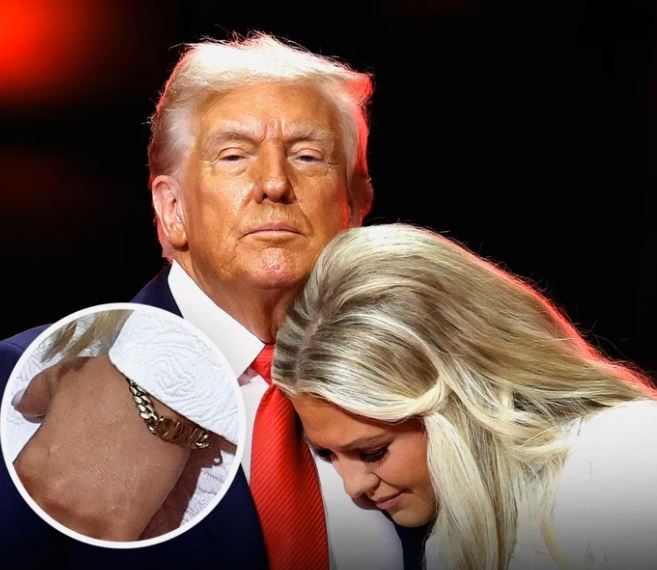 Erika Kirk Delights Crowd with Hand Gesture Toward Charlie Kirk’s Photo After Hug from Trump