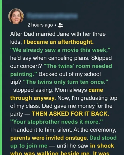 My Dad Prioritized His New Family After the Divorce – What Happened at My Graduation Surprised Him