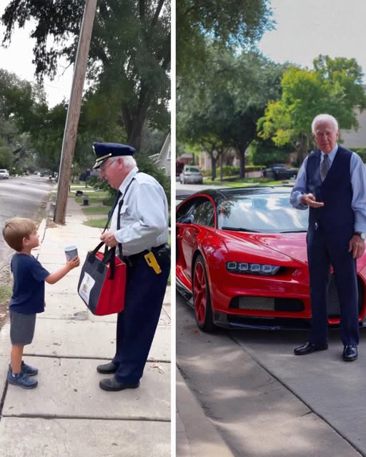 A 5-Year-Old Gave a Thirsty Mailman a Glass of Water — The Next Day, a Red Bugatti Stopped at His Preschool