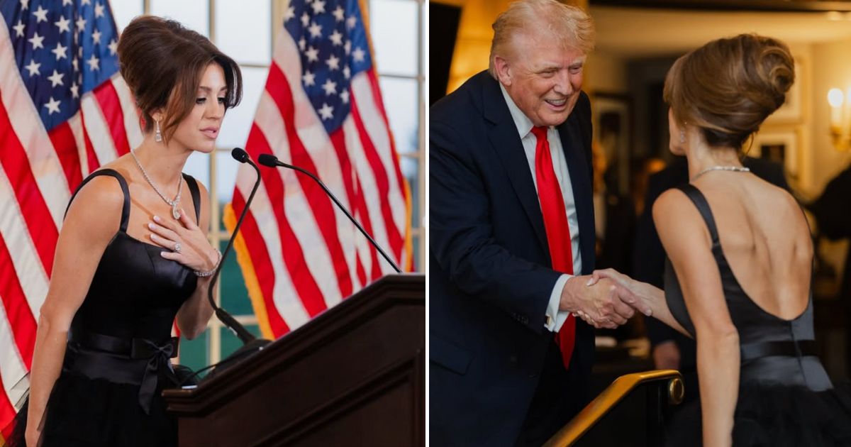 Emma Watters Turns Heads in Black Corset Gown While Hosting Trump-Linked Gala