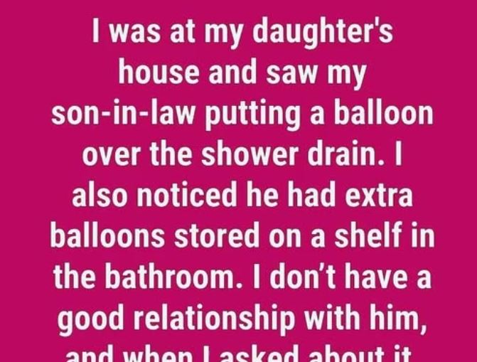 I Caught My Son-in-Law Covering the Shower Drain — The Truth Behind It Left Me Stunned