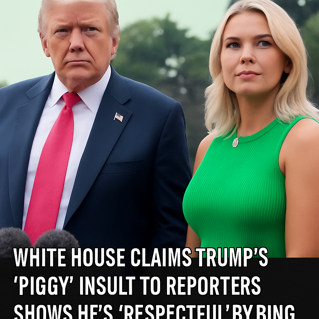 White House: Trump’s ‘Piggy’ Comment Is Just ‘Respectful Honesty’