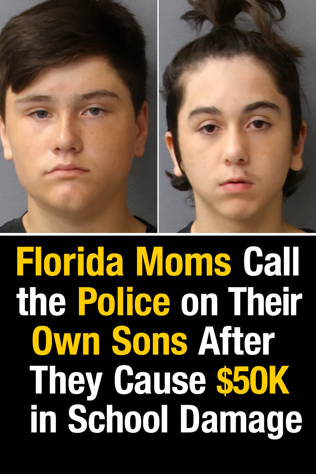 Florida Moms Call the Police on Their Own Sons After They Cause $50K in School Damage