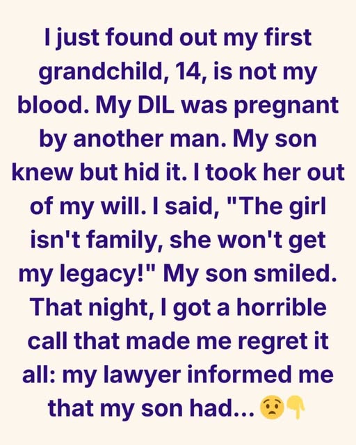 My DIL was pregnant by another man