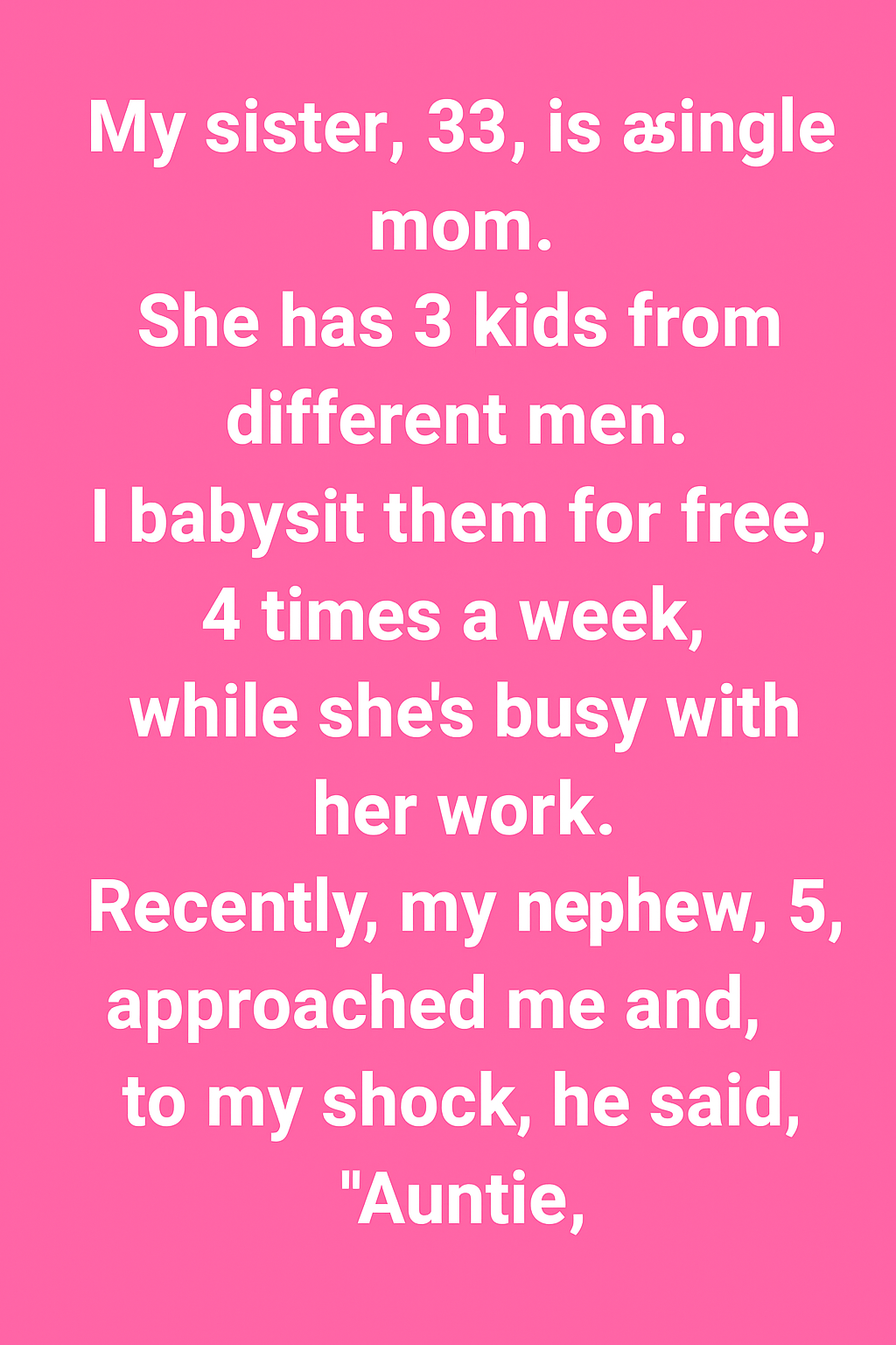 My Sister’s Secret Was Safe — Until a Five-Year-Old Exposed Everything