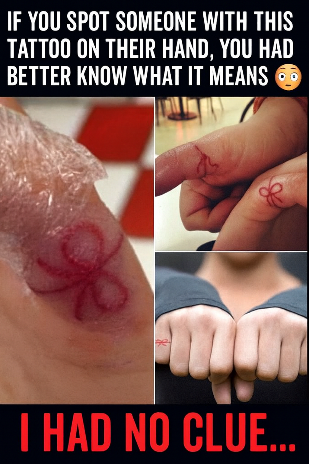 What the Red String Tattoo on the Hand Says About You