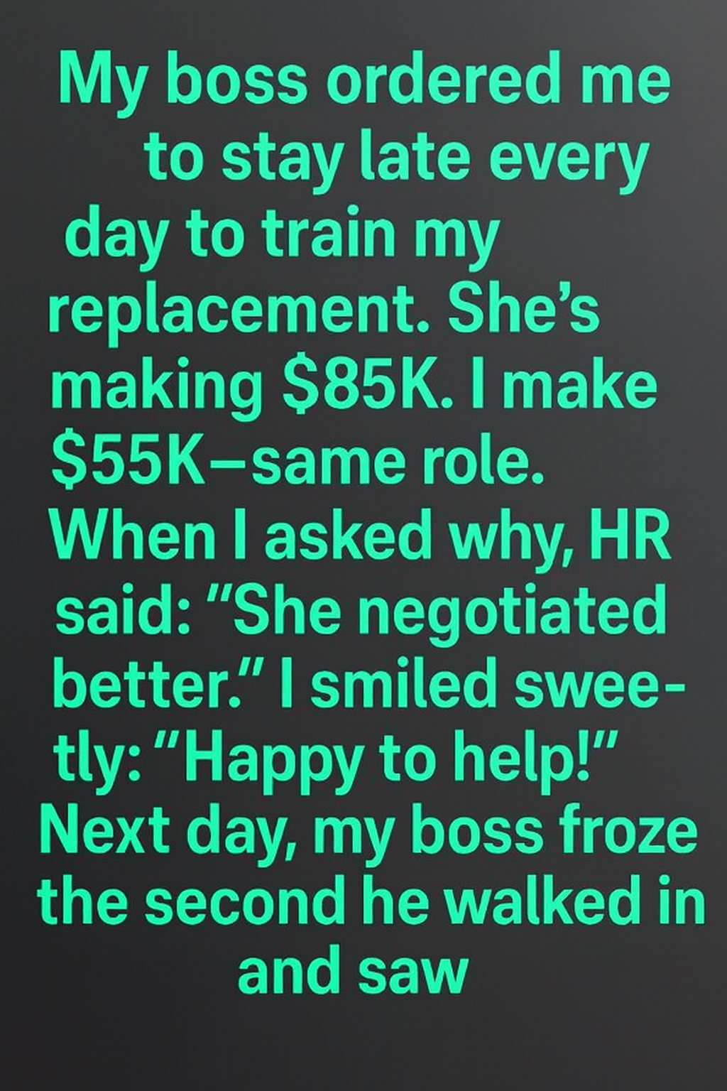 My Boss Made Me Train My Replacement… I Taught Them a Lesson Instead