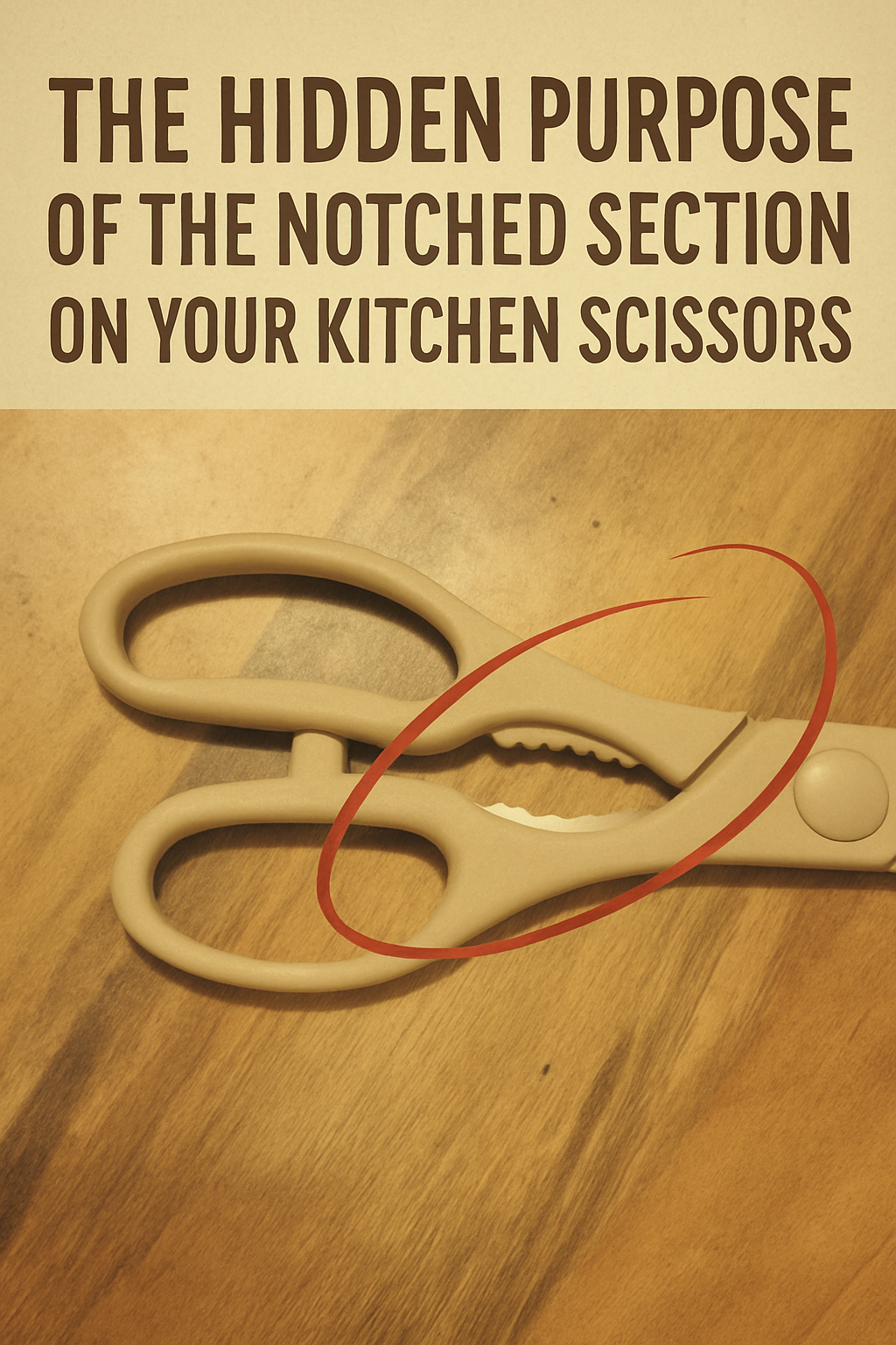 The Secret Use of That Notched Part on Your Kitchen Scissors