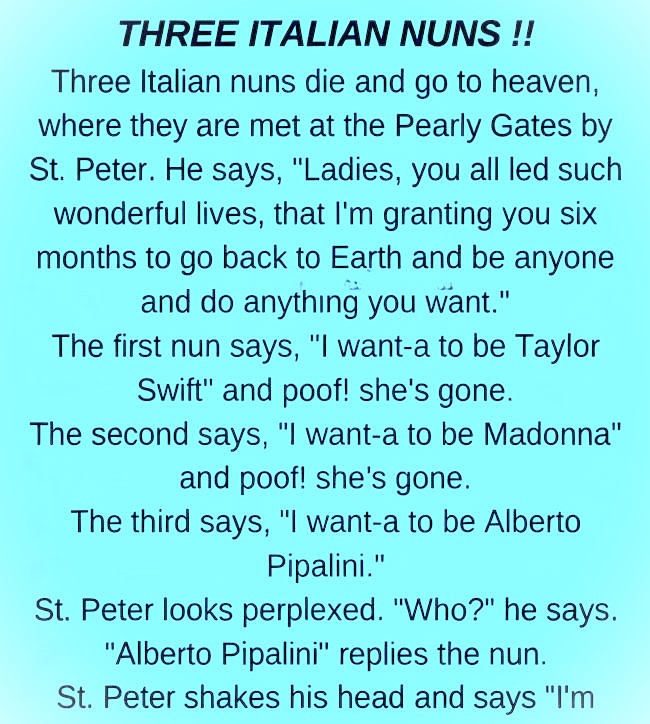 What Happens When Three Italian Nuns Get a Second Chance?