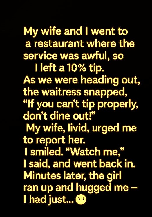 A Rude Waitress, One Night, and a Lesson I’ll Never Forget