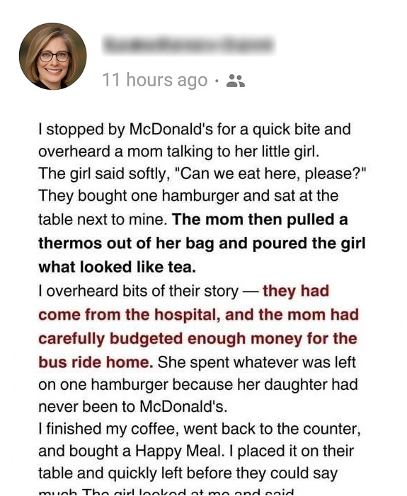 A Simple Happy Meal Revealed a Heartbreaking Truth
