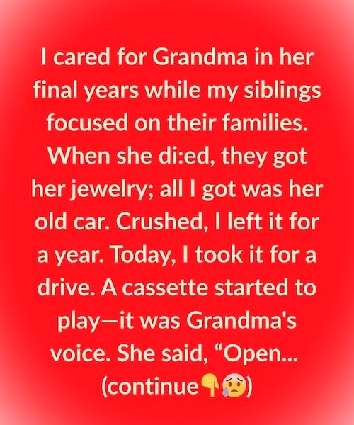 My Siblings Grabbed Everything… But Grandma’s Car Held the Real Treasure