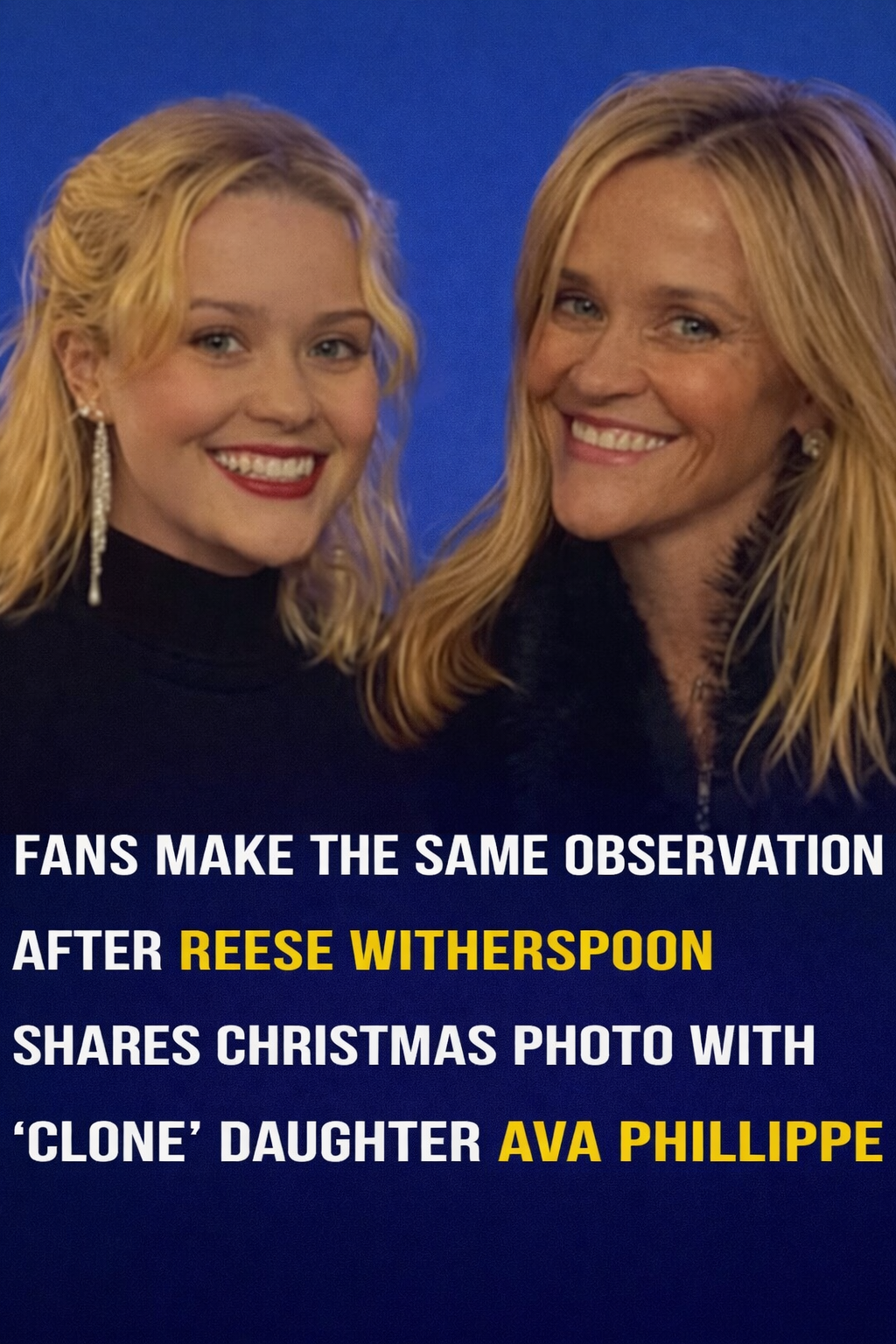 Reese Witherspoon and Daughter Ava Phillippe Stun Fans in Christmas Photo