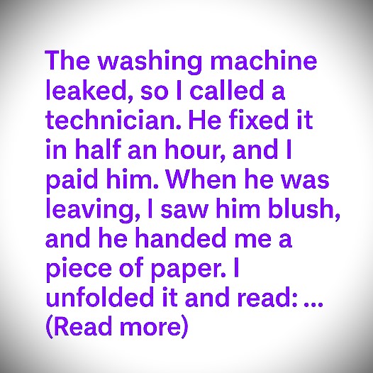 A Leaky Washer Leads to a Note… and a Friendship No One Saw Coming