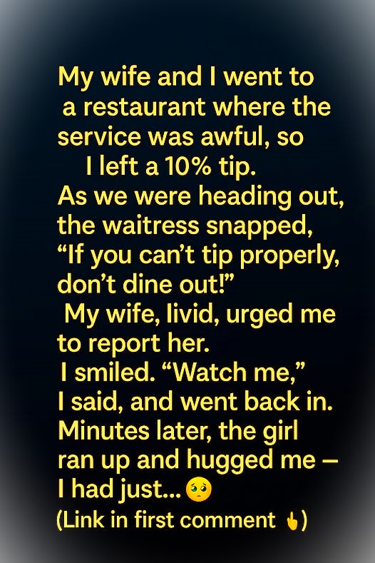 When a Rude Waitress Changed My Entire Perspective