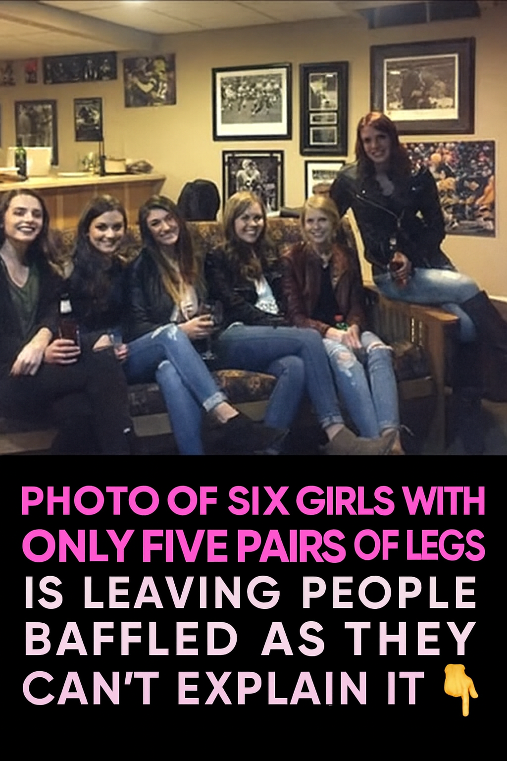 Six Girls, Only Five Pairs of Legs — The Optical Illusion That Has the Internet Completely Baffled