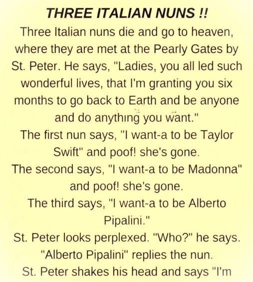 Three Italian Nuns Get a Second Chance