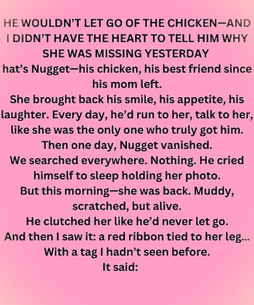 He Waited for the Chicken All Day—Not Knowing What Happened Yesterday