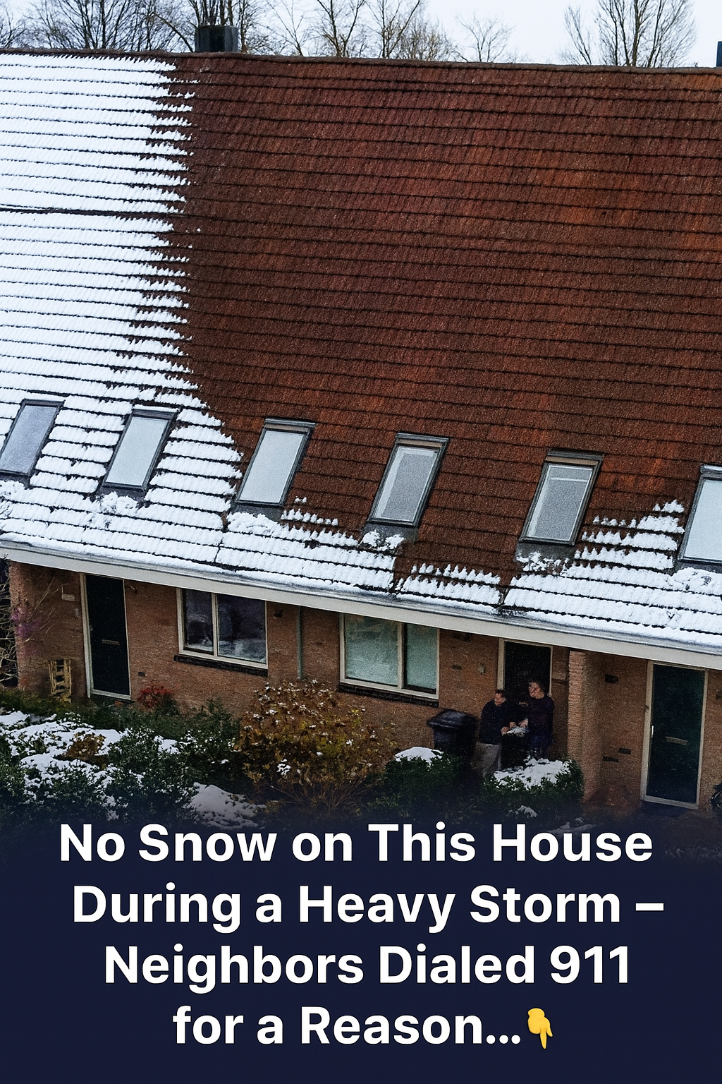 A Snow-Covered Neighborhood — Except for One House. Here’s Why