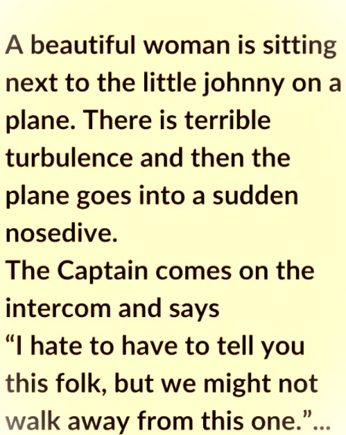 Funny Moment: A Gorgeous Woman Sits Next to Little Johnny…