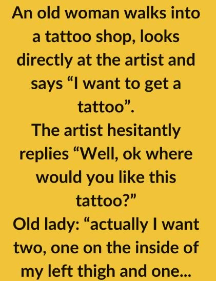 An 80-Year-Old Woman Walked Into a Tattoo Shop With One Final Request