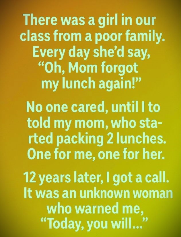 What Started as a Small Act at School Meant Everything 12 Years Later