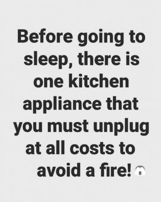 A Simple Kitchen Safety Tip Most People Forget Before Bed