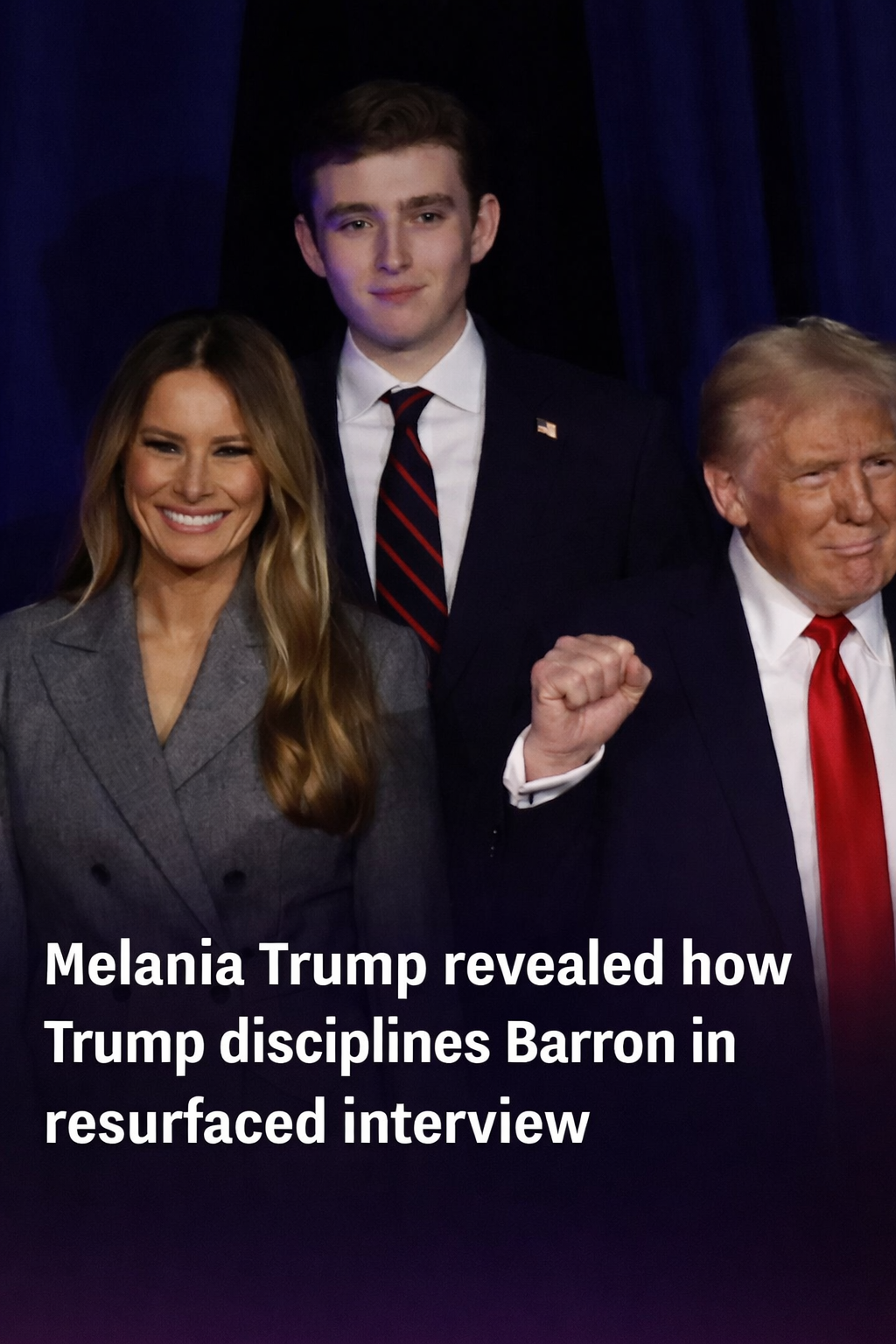 Melania Shares How Donald Disciples Barron in Heartwarming Interview