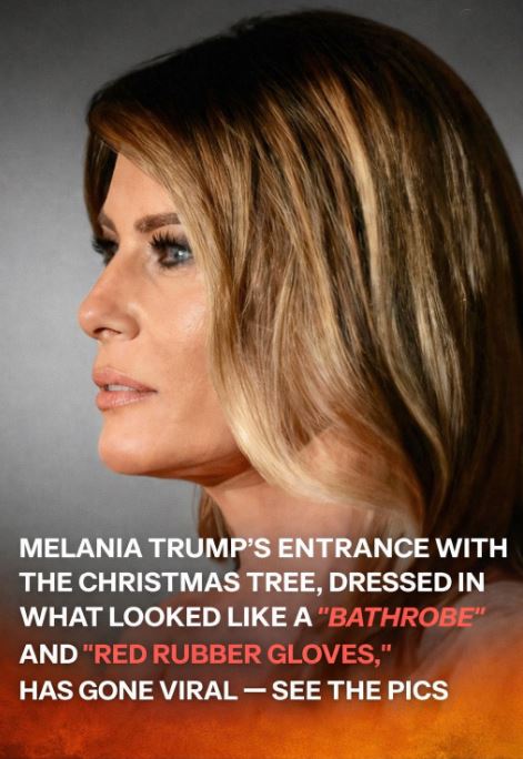 Melania Trump’s Christmas Tree Ceremony Sparks Widespread Reaction