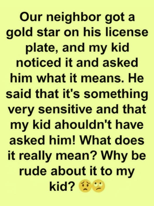 Why Some License Plates Carry a Gold Star