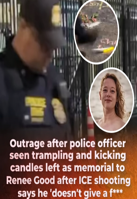 Video Shows DHS Officer Kicking Candles at Renee Good Memorial — Public Reacts
